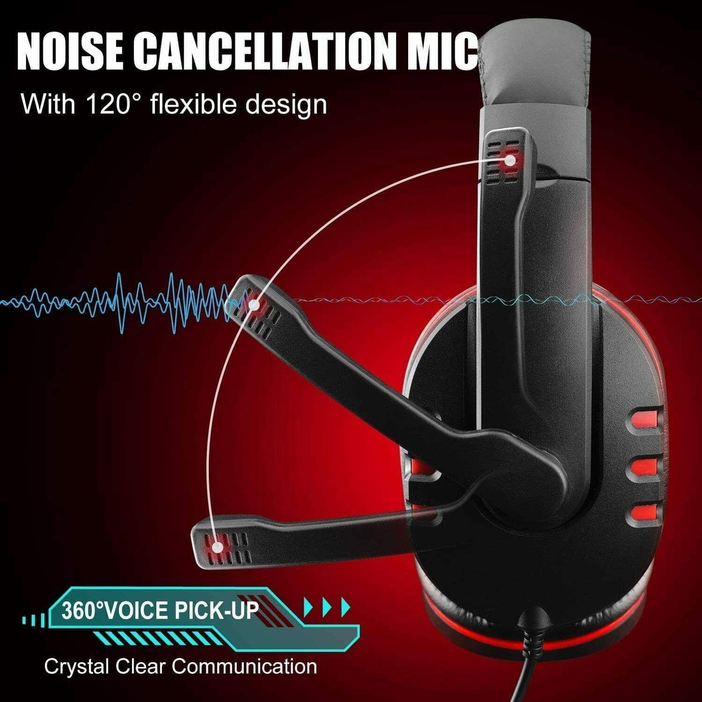Pro Gamer Headset for PS4 PlayStation 4 Xbox One & PC
